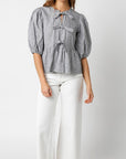 Striped Bow Top