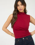 Go Getter Top- Deep Red