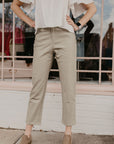 City of Dreams Faux Leather Pants - Sage