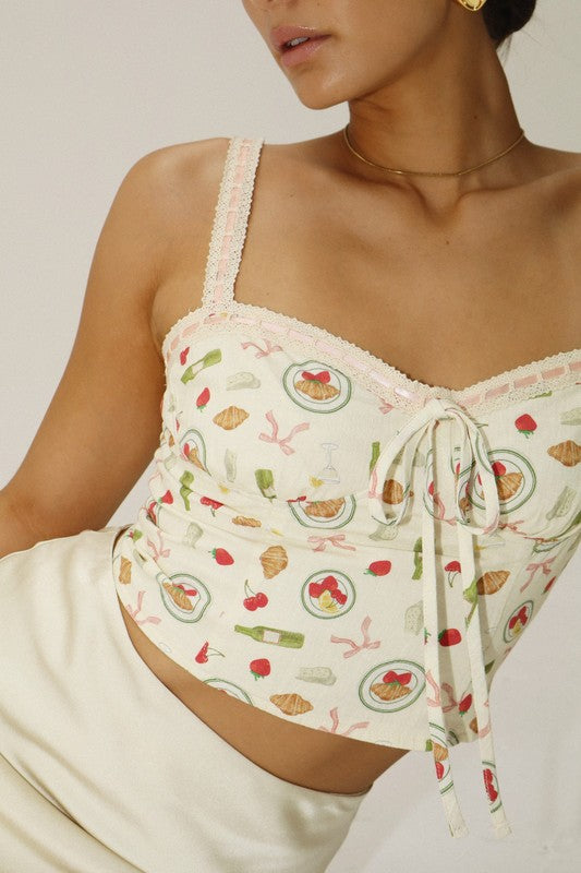 Parisian Picnic Top