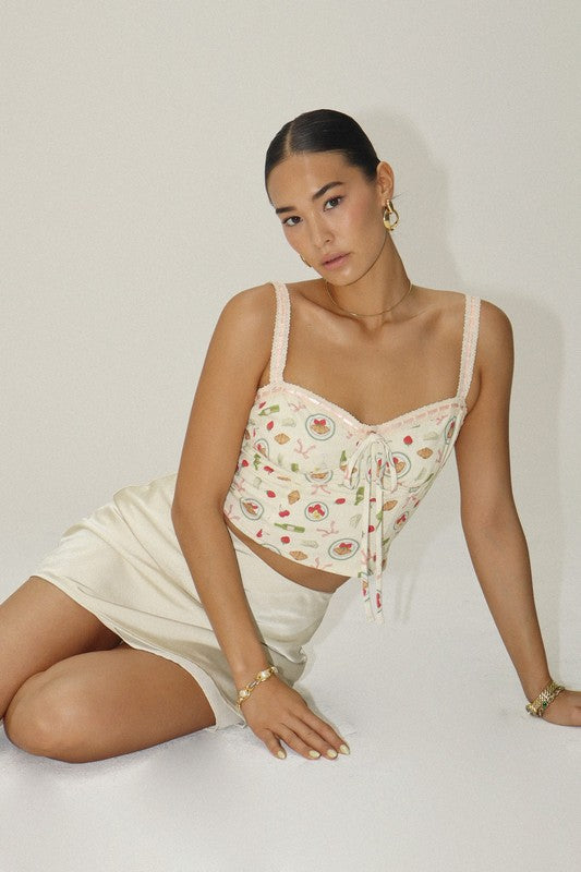 Parisian Picnic Top