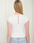 Back for More Baby Tee- White