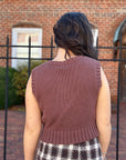 Sweater Vest- Espresso