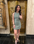 Green Tweed Dress