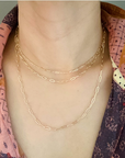 Triple The Fun Chain Link Necklace